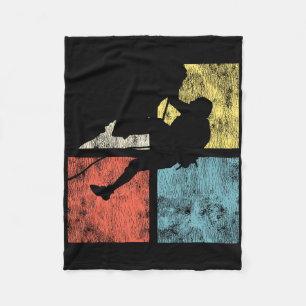 Cobertor De Velo Escaladora de Rocha Climber Menina Retro Vintage 