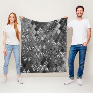 Cobertor De Velo Escalas de Glitter Sereia #7 (Glitter Faux) #shiny