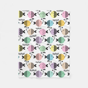 Cobertor De Velo Escândalo da abstrato de peixe sem rumo