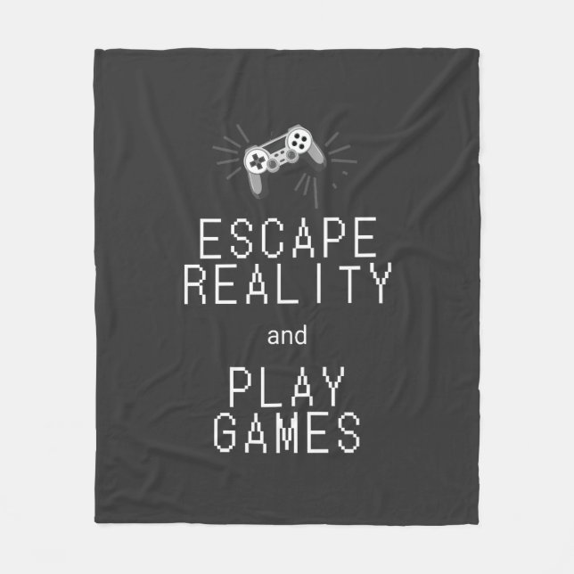 Cobertor De Velo Escapar da Realidade Jogar Jogos Retro (Frente)