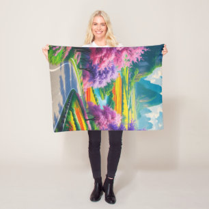 Cobertor De Velo "Escape de Ouro - Nature Fantasy Fleece Blanket"
