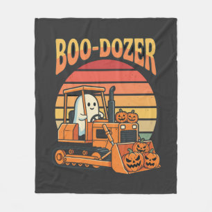 Cobertor De Velo Escavadeira de Halloween Fantasma Abóbora Boo-Doze