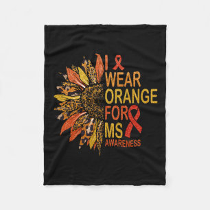 Cobertor De Velo Esclerose Eu Visto Laranja Para Sensibilizar A Sen