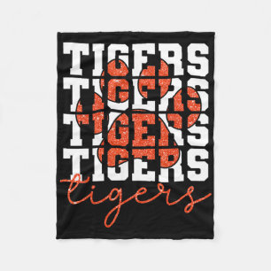 Cobertor De Velo Escola de Esportes Vintage Tigers Nome Espírito De