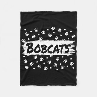 Cobertor De Velo Escola Espírito Mascote Bobcats Homens Mulheres Le