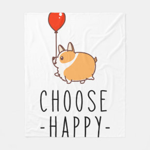 Cobertor De Velo Escolha Feliz Corgi Lover Gift Dog Cote Cotação 