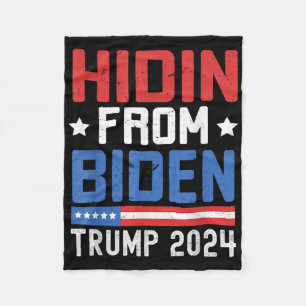 Cobertor De Velo Escondido De Biden Kids Men Trump 2024 Engraçado A