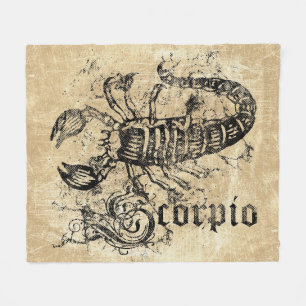 Cobertor De Velo Escorpião Zodiac