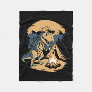 Cobertor De Velo Escotismo de Dinossauro Acampamento Para Crianças