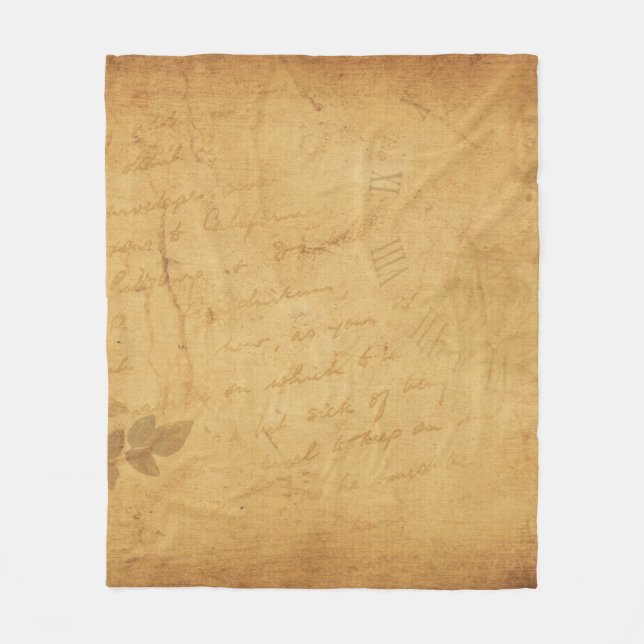 Cobertor De Velo Escrevendo de flores da imagem de fundo (Frente)