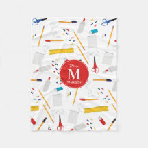 Escritório escolar e Artesanatos Monograma de Padr