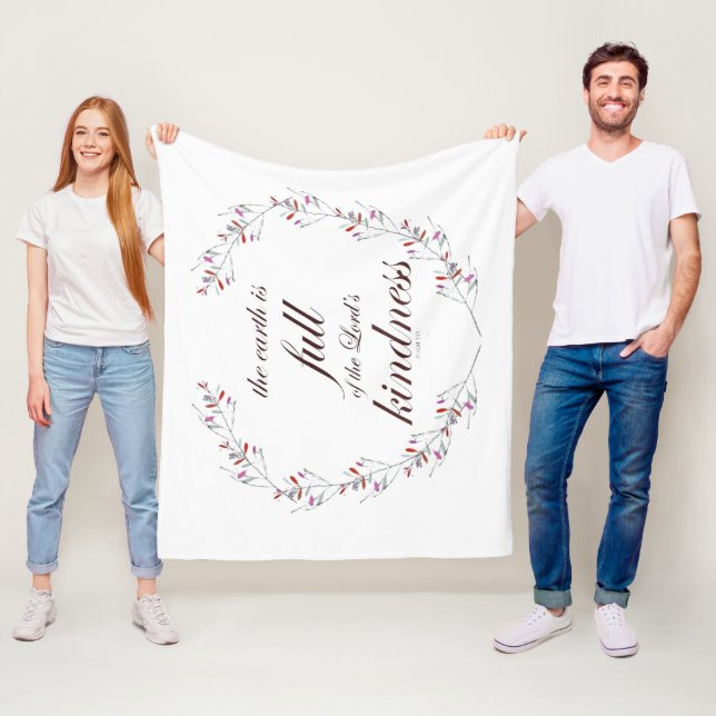 Cobertor De Velo Escritura, Salmo 33, bondade de Cheio (In Situ)