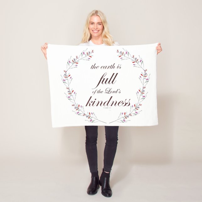 Cobertor De Velo Escritura, Salmo 33, bondade de Cheio (In Situ)