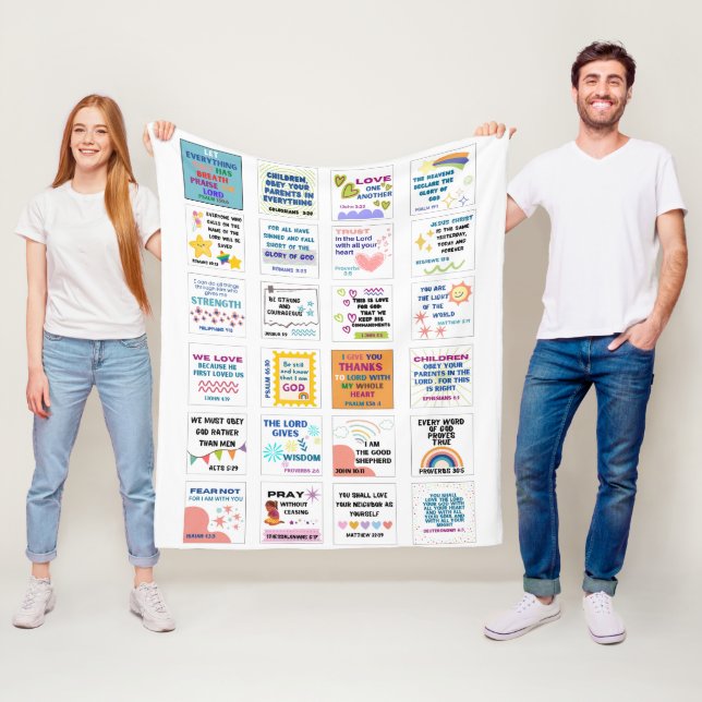 Cobertor De Velo Escrituras bonitas, bíblia verso da memória das cr (In Situ)