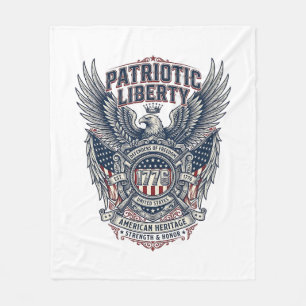 Cobertor De Velo Escudo de Batalha Patriótico 1776 Símbolo Inspirad