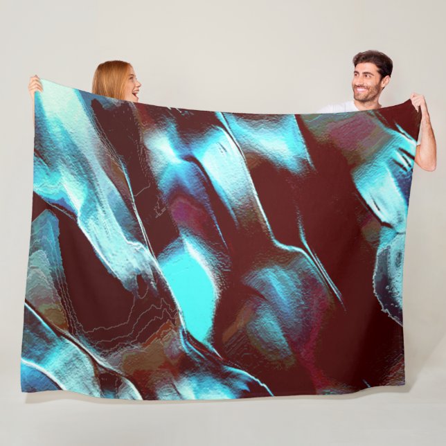 Cobertor De Velo Esculpidos de metais mattos, em gradiente castanho (In Situ)