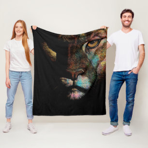 Cobertor De Velo Escuridão Radiante - Lionidade Elegante