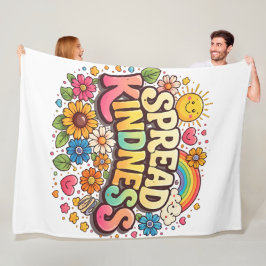 Cobertor De Velo Espalhe Bondade – Lindo Arco-íris Floral