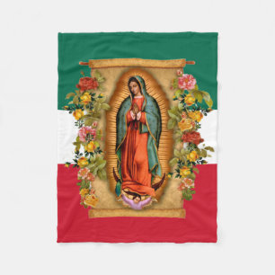 Cobertor De Velo Espanhola de Guadalupe, Religiosa Mexicana