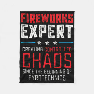 Cobertor De Velo Especialista Em Fogos De Artifício Camisa Homens E
