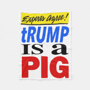 Cobertor De Velo Especialistas Concordam que Trump é um Porco
