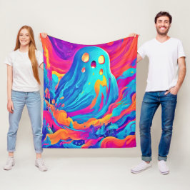 Cobertor De Velo Espectral Ghost Halloween Art