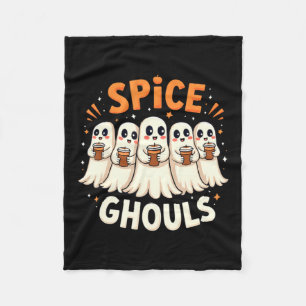 Cobertor De Velo Espectros Temperados Abóbora Fantasma de Halloween