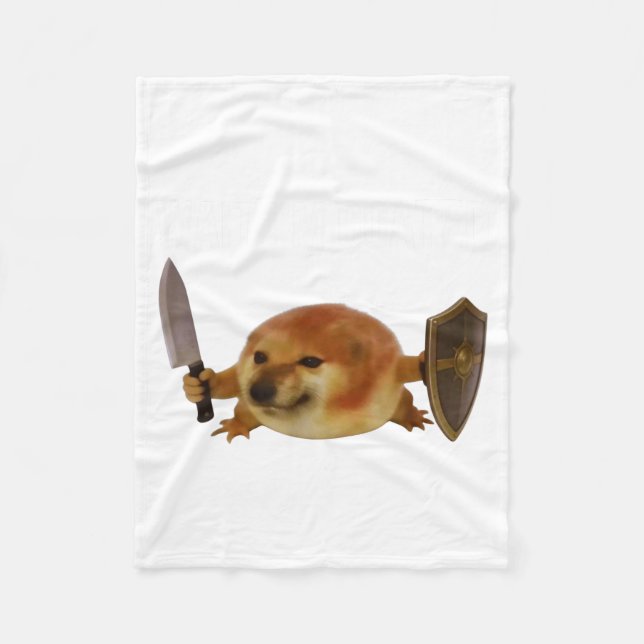 Cobertor De Velo Espera Eu Sou Goated Drog Meme (Frente)