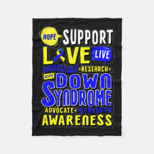 Cobertor De Velo Esperança Ama o Dia Mundial da Síndrome de Down Mu