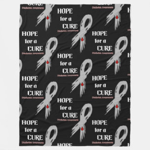 Cobertor De Velo Esperança por uma fita curva/rasgada... Diabetes F