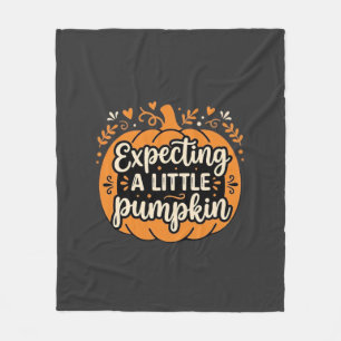 Cobertor De Velo Esperando um Pequeno Desenho de Abóbora de Hallowe
