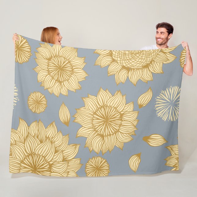 Cobertor De Velo Espessura do Sol em Cinzas Azuis Suaves (In Situ)