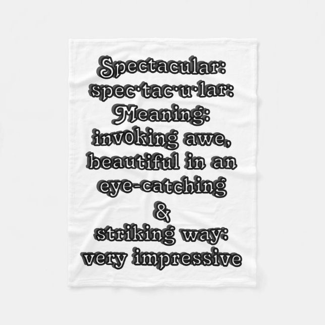 Cobertor De Velo Espetacular: ・ de definição tac ・ u lar ・ (Frente)