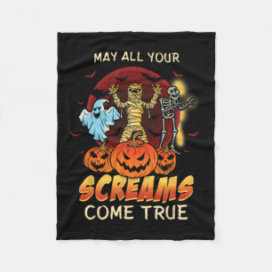 Cobertor De Velo Espetáculo Assustador Monstros Fantasma Engraçado 