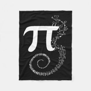 Cobertor De Velo Espiral Pi Math Funny Pi Dia 3.14 Equação Matemáti