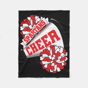 Cobertor De Velo Espírito de Torcida Escolares Spartans Cheer Ck 
