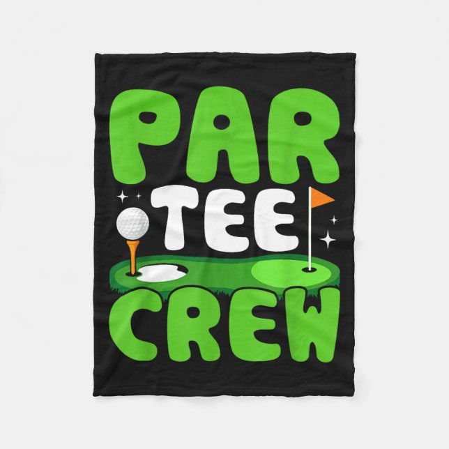 Cobertor De Velo Espírito Divertido de Golfe da Par Tee Crew (Frente)