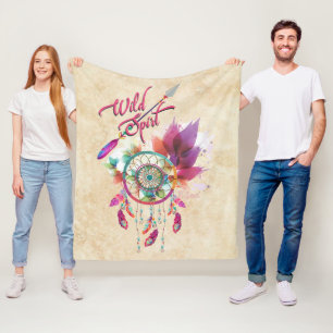 Cobertor De Velo Espírito selvagem e caçador de sonhos