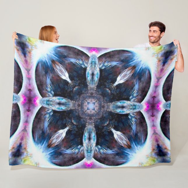 Cobertor De Velo Espírito Tribal de Elefante Africano Mandala Quilt (In Situ)