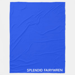 Cobertor De Velo Esplêndido Nome de Cor Azul Fairywren