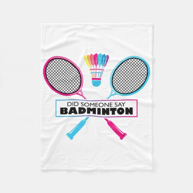 Cobertor De Velo Esporte de Badminton Hobby Shuttle Retro (Frente)
