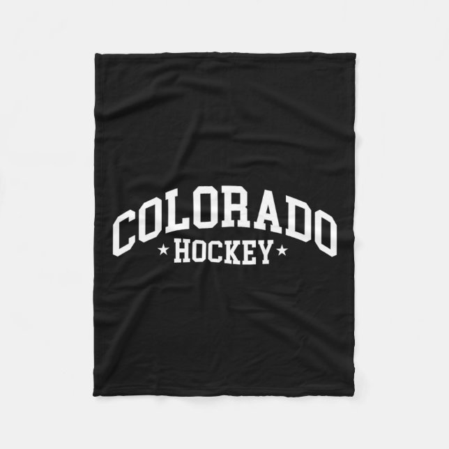 Cobertor De Velo Esporte do Colorado Hockey (Frente)
