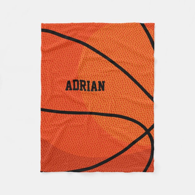 Cobertor De Velo Esportes de basquete personalizados (Frente)