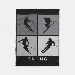 Cobertor De Velo Esportes de inverno de esqui Silhouette Alpino Ski