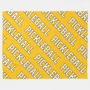 Cobertor De Velo Esportivo Amarelo Laranja Branco PICKLEBALL Repeti
