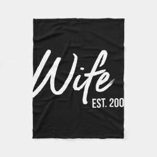 Cobertor De Velo Esposa de 20 de Aniversário no Est 2003 T-shirt.pn