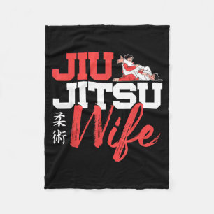 Cobertor De Velo Esposa de Jiu Jitsu Garota Vintage Esposa de Jiu J