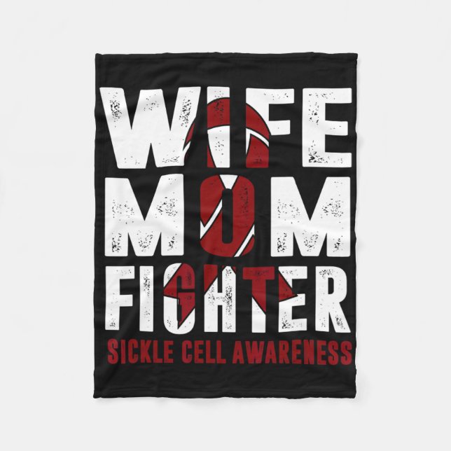 Cobertor De Velo Esposa Mãe Combatendo Células Falsiformes (Frente)
