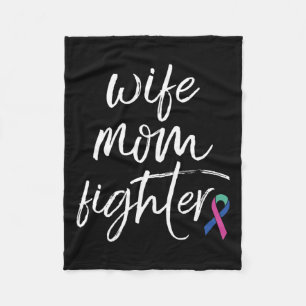 Cobertor De Velo Esposa Mãe da Consciência do cancer