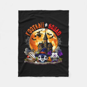Cobertor De Velo Esquadra de halloween de futebol três equipamentos